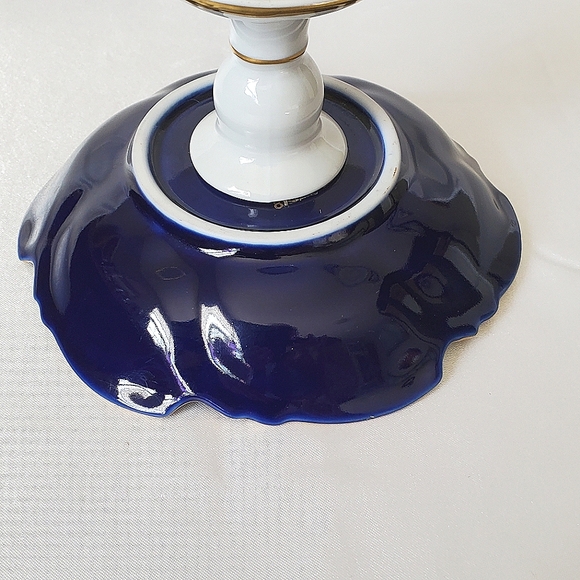 Fine Porcelain JlMenau Graf Von Henneberg Pedestal Compote Bowl/ Candy Dish - Picture 6 of 8